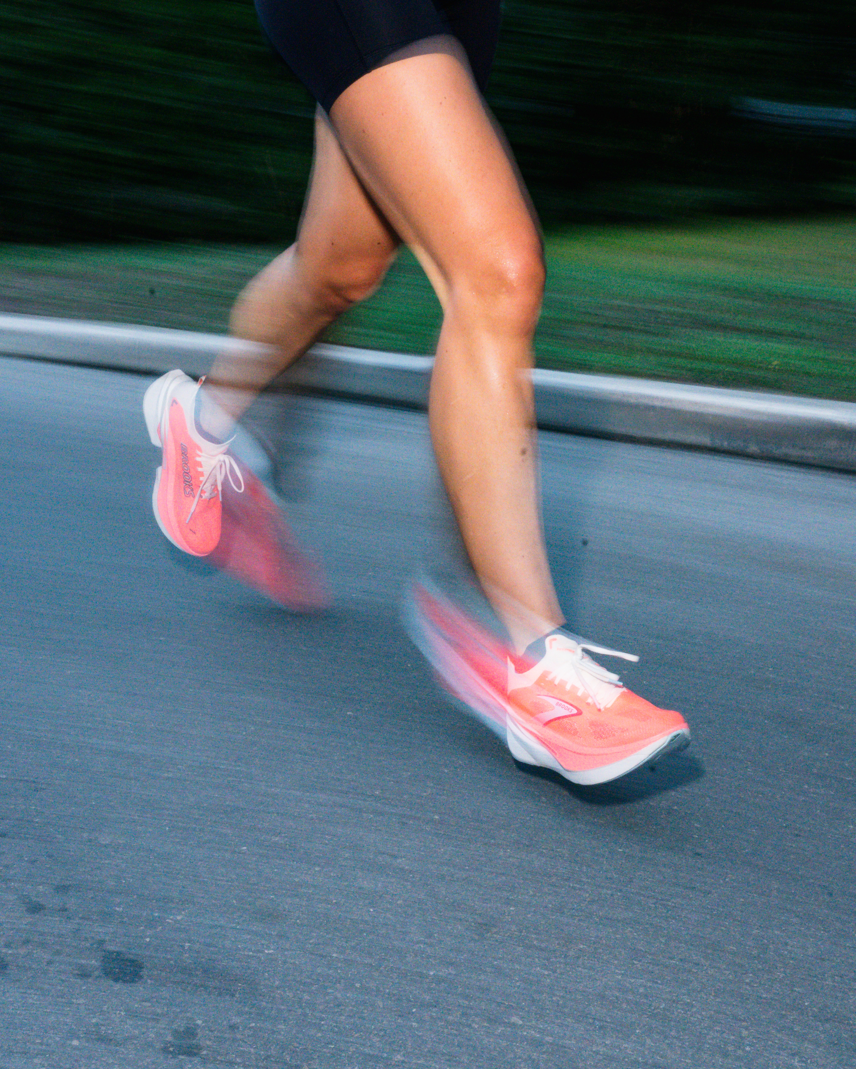 Brooks shoe legs panning motion blur brand photography San Antonio