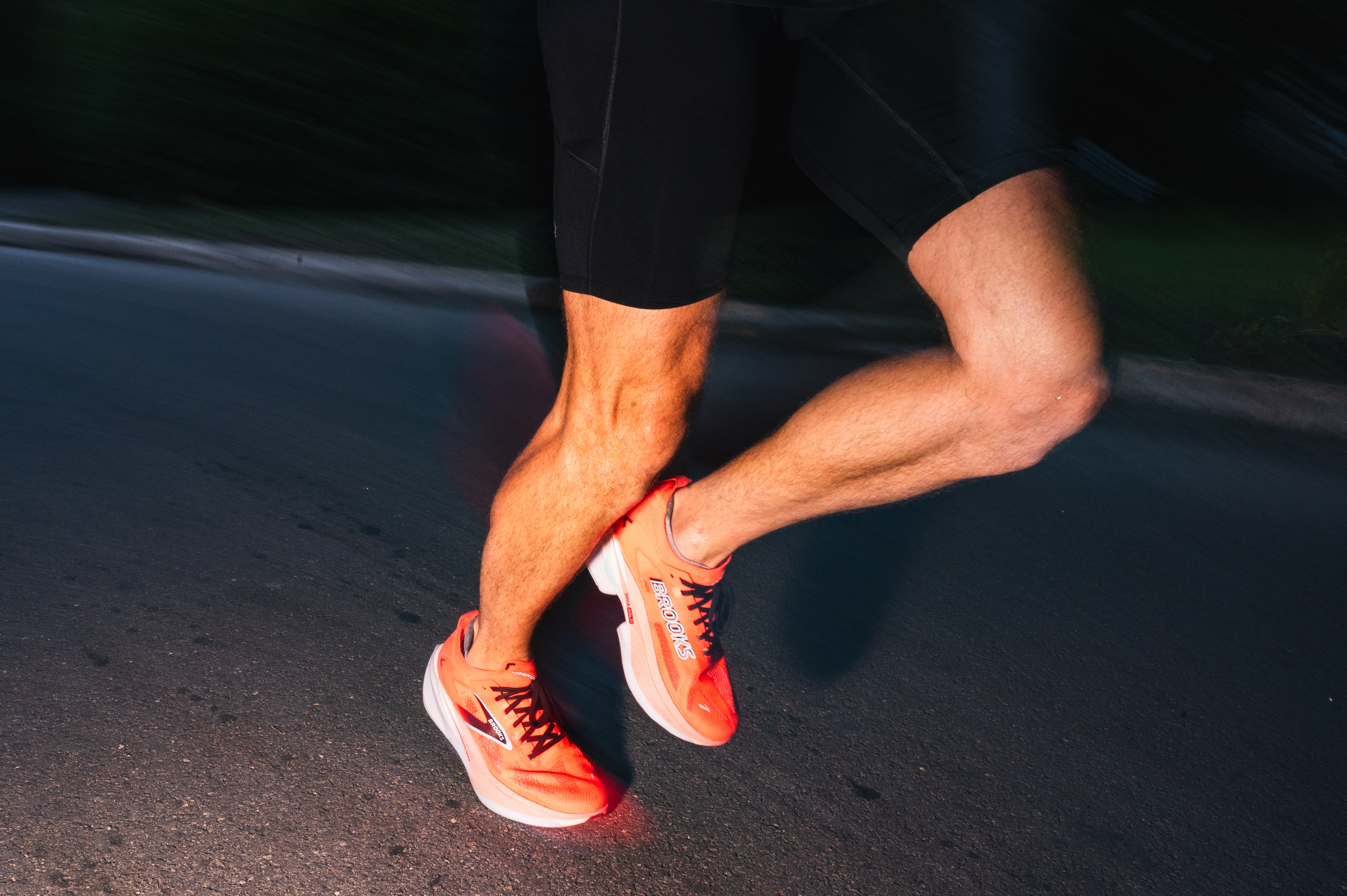 Brooks runner panning motion blur brand lifestyle photography Texas