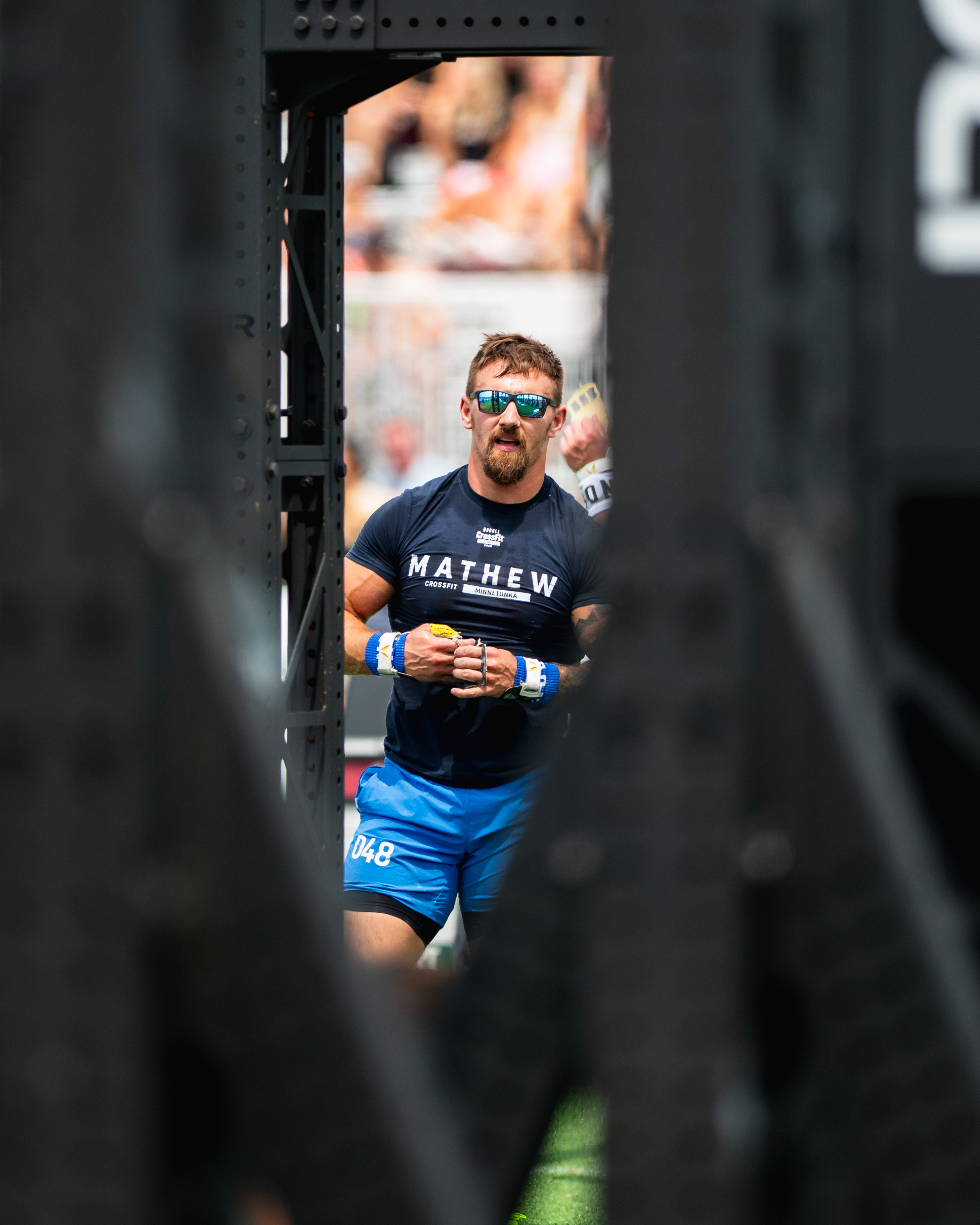 CrossFit athlete portrait through rig editorial sports photography