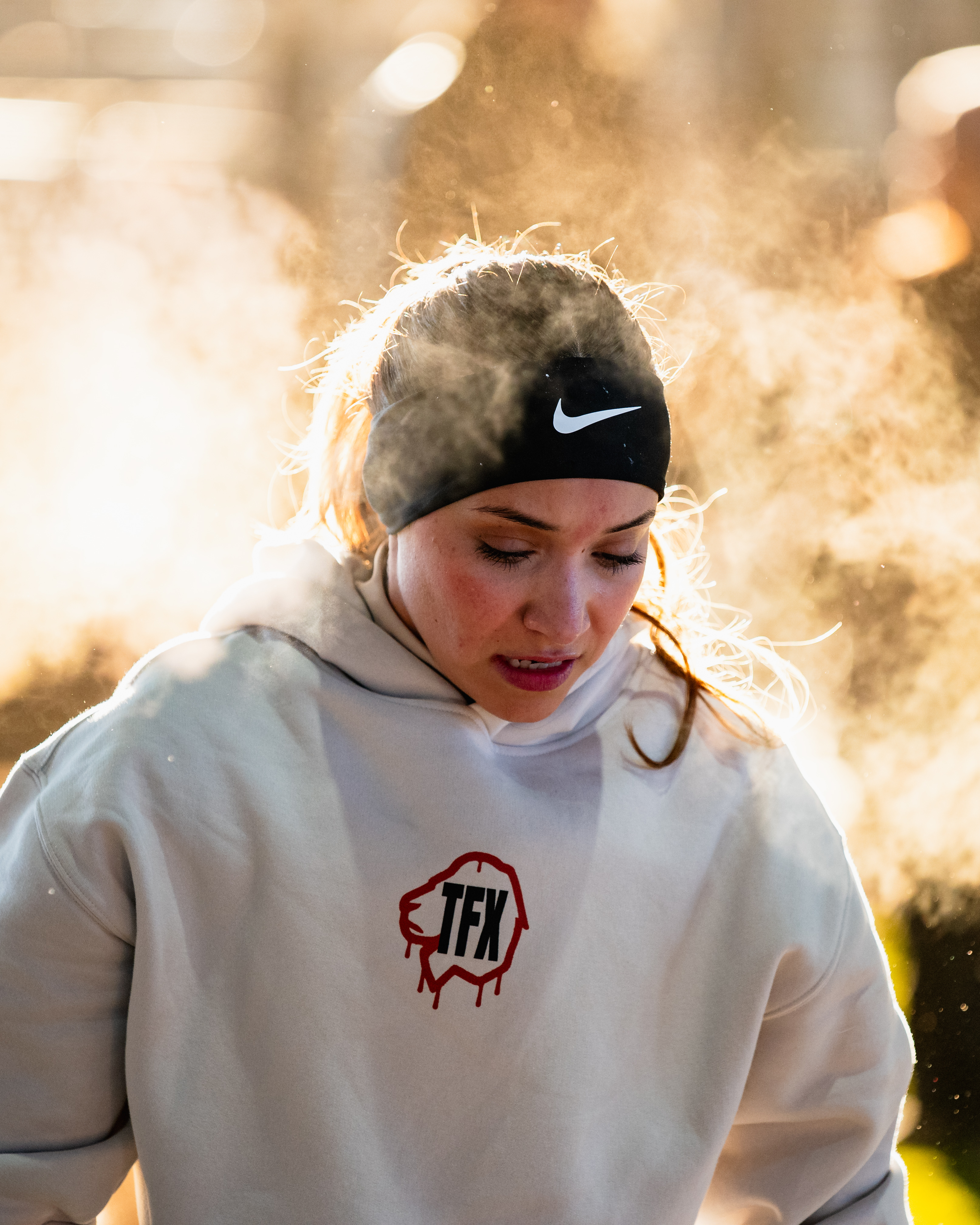 TFX CrossFit athlete chalk cloud athlete portrait photography