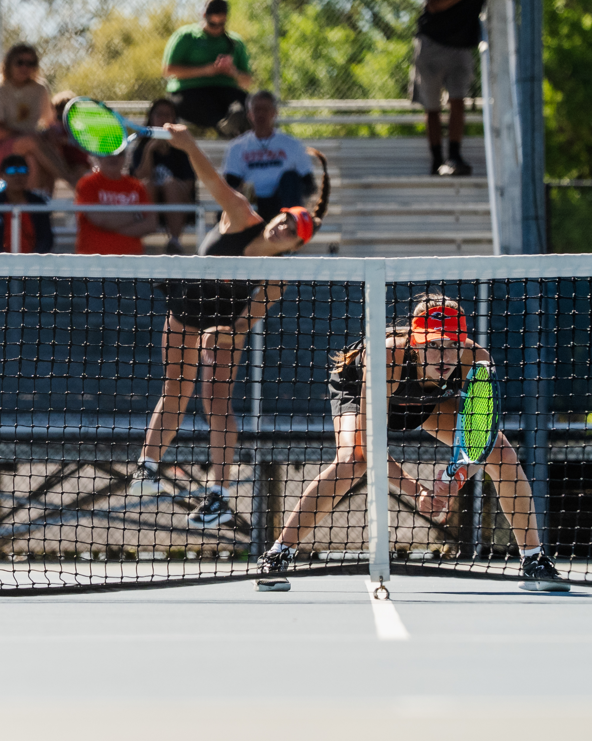 UTSA womens tennis doubles match editorial sports photography