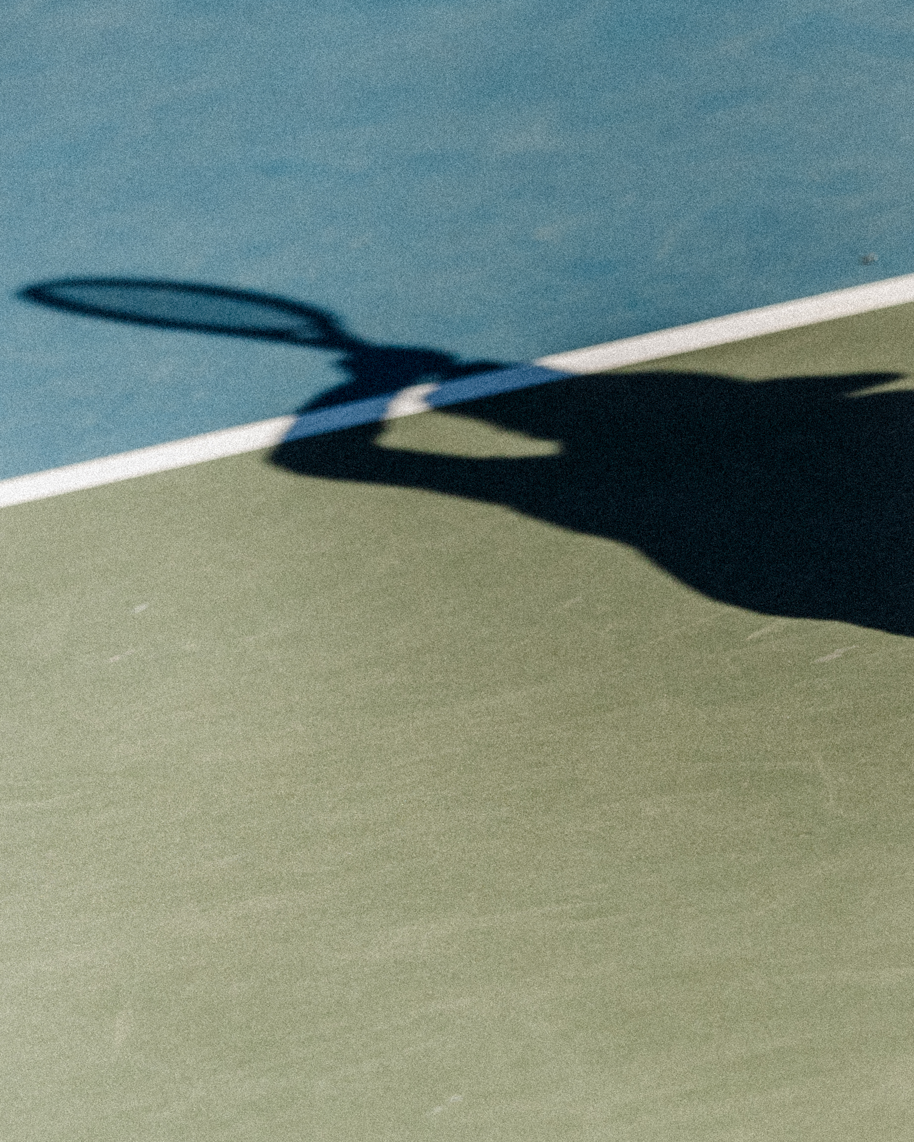 Tennis player shadow graphic editorial sports photography UTSA